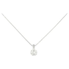 Autre Marque Diamantenhalskette Pt900/Pt850 Silber