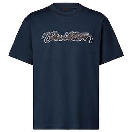 Louis Vuitton Denim Signature T-Shirt Regular Fit Blue