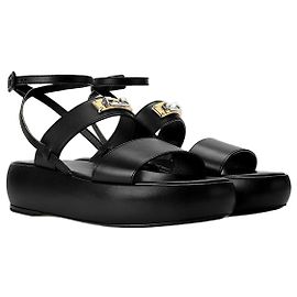 Louis Vuitton Swing Lock Platform Sandale Black Schwarz
