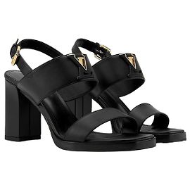 Sandali Louis Vuitton Mare Neri in Pelle Nero
