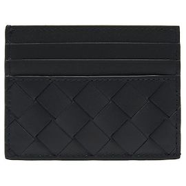Bottega Veneta Intrecciato Card Holder Black