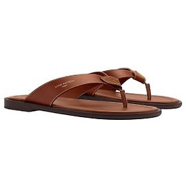 Louis Vuitton Sunset Thong Sandals Cognac Brown Brown