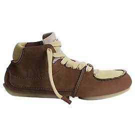 Dior Botas de Atar Rody Nubuck Castanho, Camurça de Bezerro Castanho, Bege Marrom