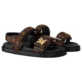Louis Vuitton Sunset Flat Comfort Sandalen Cocoa Brown Braun