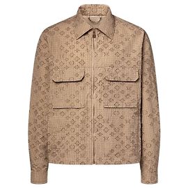 Louis Vuitton Monogram Ripstop Zippered Overshirt Regular Fit Brown