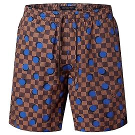 Louis Vuitton Damier Swim Shorts Regular Fit Brown