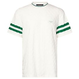Louis Vuitton Camiseta de tenis Damier Terry Regular Fit Blanco