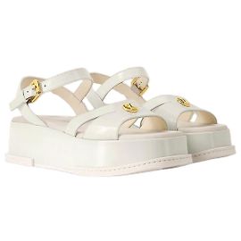 Louis Vuitton Maya Platform Sandale Ecru White Weiß