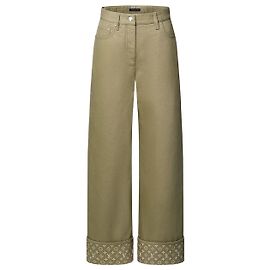 Louis Vuitton Vaqueros Monogram Inside-Out Pale Khaki Green Castaño