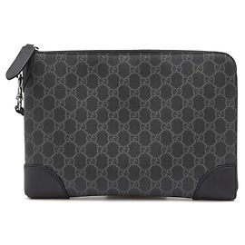 Gucci Borsa Clutch con Zip Supreme Black Nero
