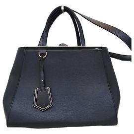 Fendi Borsa a spalla Tote Medium Navy Blu