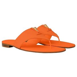 Louis Vuitton Mare Flat Thong Sandals Orange Orange
