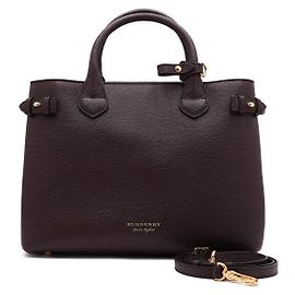 Burberry Borsa Tote e Borsa a Tracolla House Check Derby Banner Medium Rosso