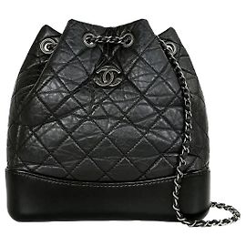 Chanel Gabrielle Small Backpack Black YQBVRXQC Black