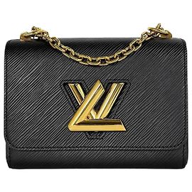 Louis Vuitton Borsa a tracolla Twist Epi Chain PM Nero Nero