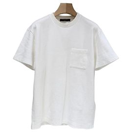 Louis Vuitton Monogram Pique Kurzarm T-Shirt White Weiß