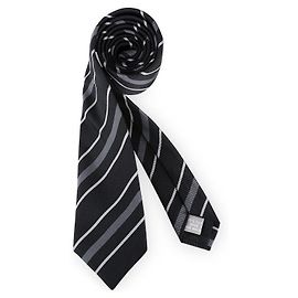 Dior Corbata de seda a rayas para hombre Castaño