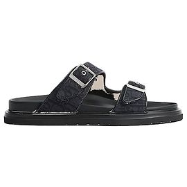 Dior Aqua Sandals Black Oblique Jacquard Black