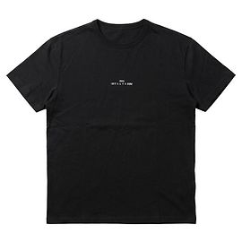 Maison Martin Margiela Schwarzes Logo-T-Shirt für Herren Schwarz