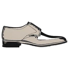 Dior Zeitlose Derby-Schuhe aus schwarzem Lackkalbleder Schwarz