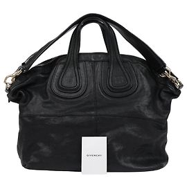 Givenchy Borsa a tracolla Tote Nightingale in pelle Medium Nera Nero