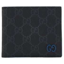 Gucci GG Supreme Two-Tone Geldbörse Black Blue FACQC Blau
