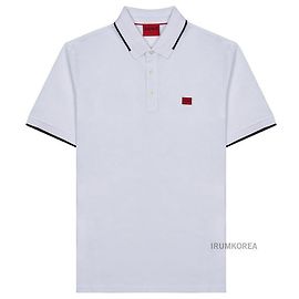 Hugo Boss Men's T-shirt with Deresino Badge White