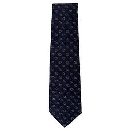 Gucci Corbata de seda jacquard azul Azul