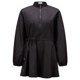 Abito Moncler in popeline di cotone nero Nero