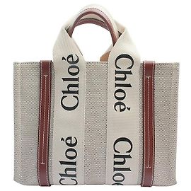 Chloé Mala Tote e Crossbody Woody Small Marrom
