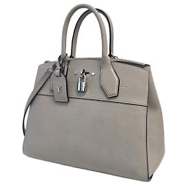 Louis Vuitton City Steamer MM Medium Tote Bag Beige Brown