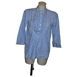 Blusa às riscas azuis Paul & Joe Sister Branco Azul