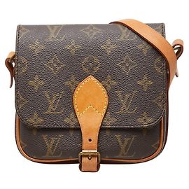 Borsa a tracolla Louis Vuitton Monogram Mini Cartouchiere Marrone