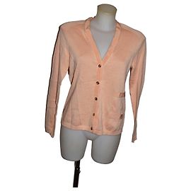 Salvatore Ferragamo Cardigan in cotone pesca Pesca