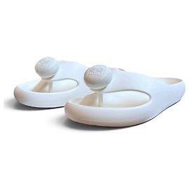 Ciabatte Loewe Foam in gomma bianca Bianco