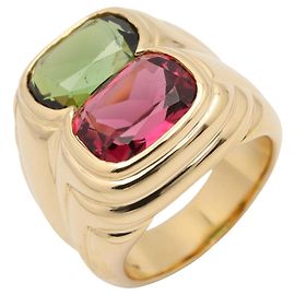 Bulgari Anillo Bachelorette Bvlgari Doppio Rosa Dorado Verde