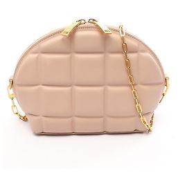 Bolsa de Ombro Half Moon Acolchoada Bottega Veneta Rosa