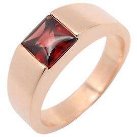 Anel Cartier Tank Mars em ouro rosa 18K com granada Dourado