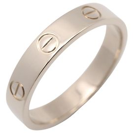 Cartier Mini Love Ring in 18K White Gold Golden