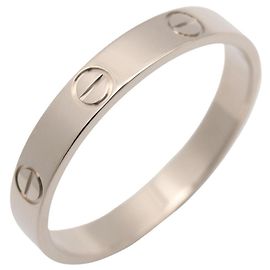 Bague Mini Love Cartier en or blanc 18K Doré