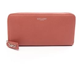 Yves Saint Laurent Classic Rive Gauche Brown Long Wallet Brown