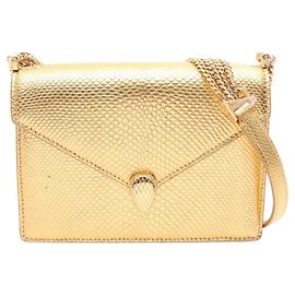 Bulgari Bolsa de Ombro Bvlgari Serpenti Faever Dourado