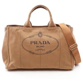 Borsa Tote 2-Way Prada CANAPA Marrone