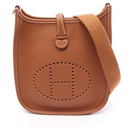 Hermès Bolsa de Ombro Hermes Evelyne Amazon TPM Marrom
