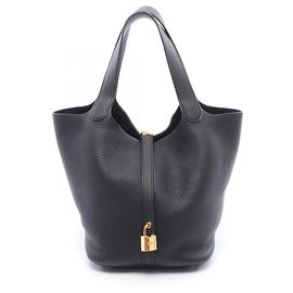 Hermès Sac à main Hermes Picotin Lock MM Noir