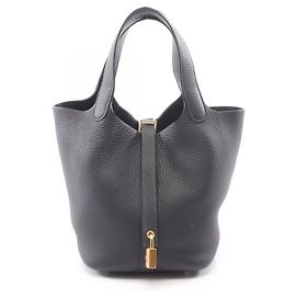 Hermès Borsa Hermes Picotin Lock PM Blu navy
