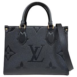 Borsa a tracolla Louis Vuitton OnTheGo PM Monogram Empreinte Nero