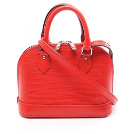 Borsa a tracolla 2-Way Louis Vuitton Nano Alma Epi Coquelicot Rosso