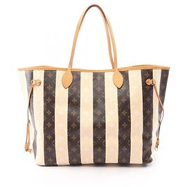 Sac Cabas Louis Vuitton Neverfull GM Marron Beige