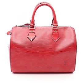 Sac à main Louis Vuitton Speedy 25 Epi Rouge